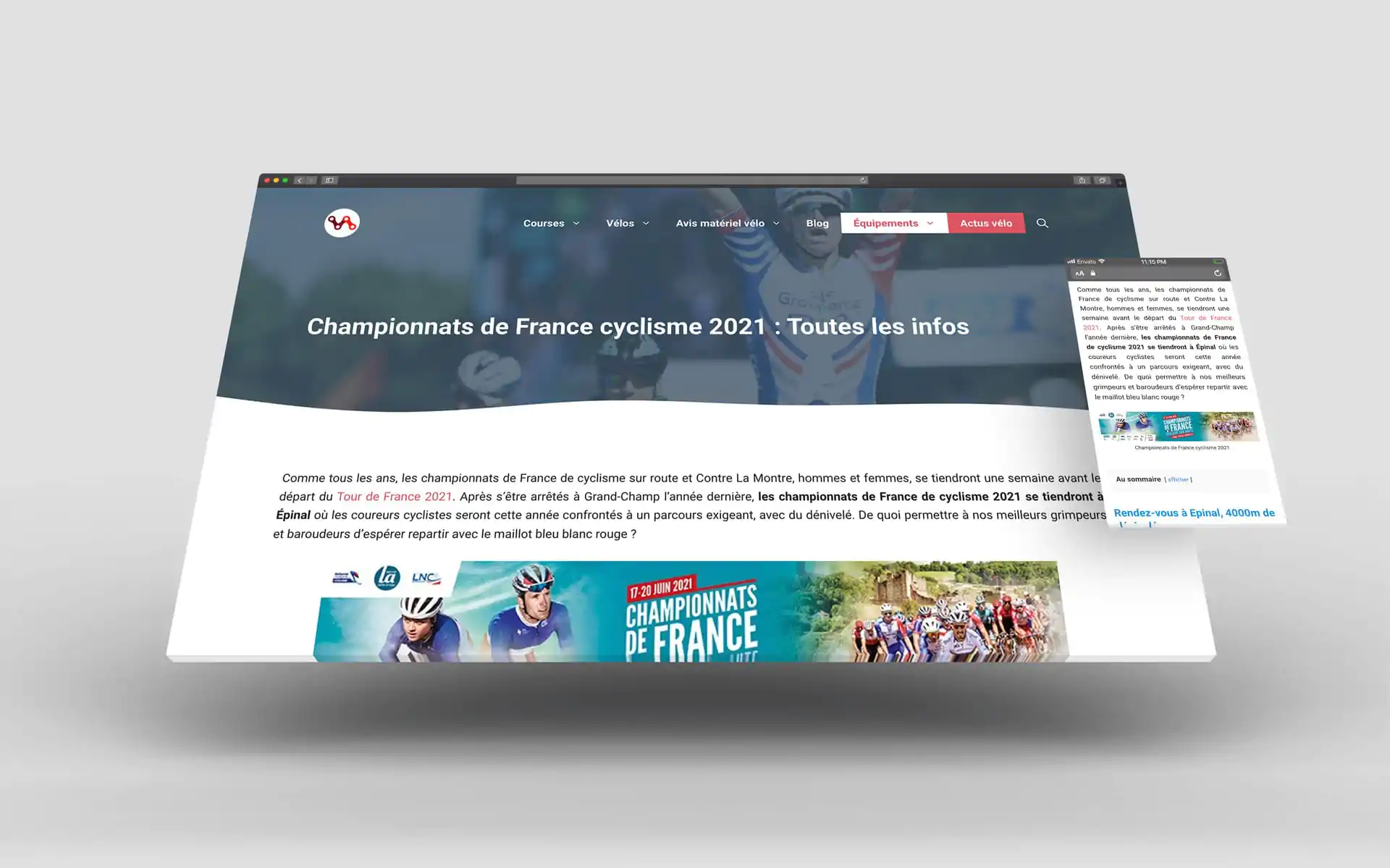 Revu Cycliste page championnat